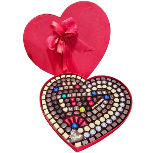 Corazon de pana gigante de bombones copani